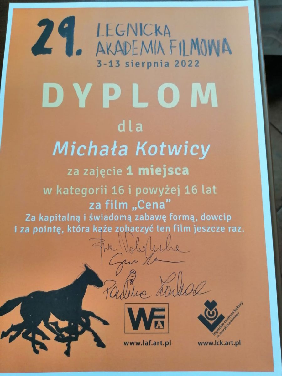 dyplom Michała