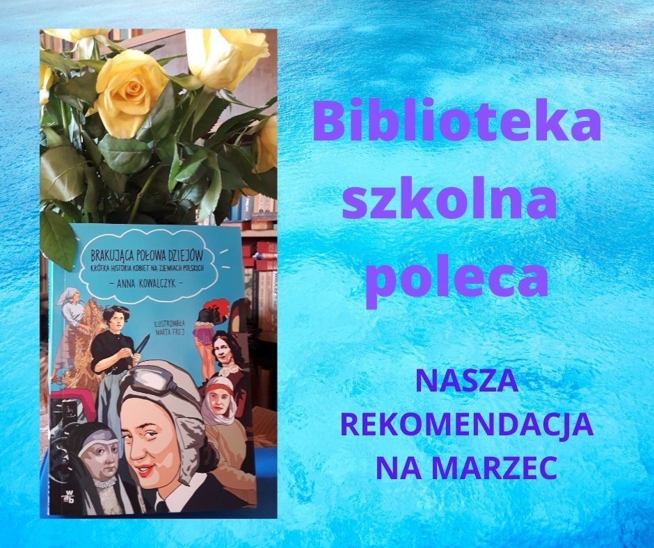 Plakat- biblioteka szkolna poleca