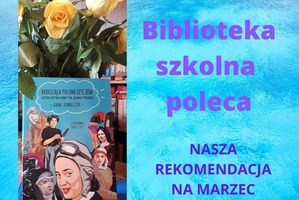 Plakat- biblioteka szkolna poleca