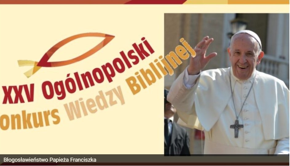 Plakat w 25 Ogólnopolskim Konkursie Wiedzy Biblijnej