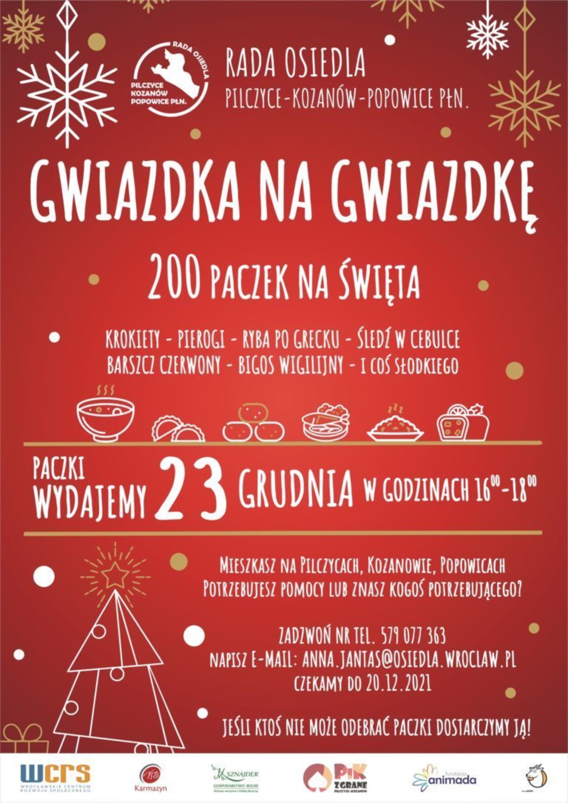 Plakat akcji gwiazdka na gwiazdkę