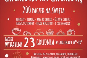 Plakat akcji gwiazdka na gwiazdkę