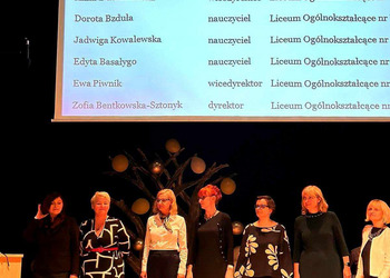 Nauczyciele podczas wręczania Nagród Prezydenta Wrocławia 